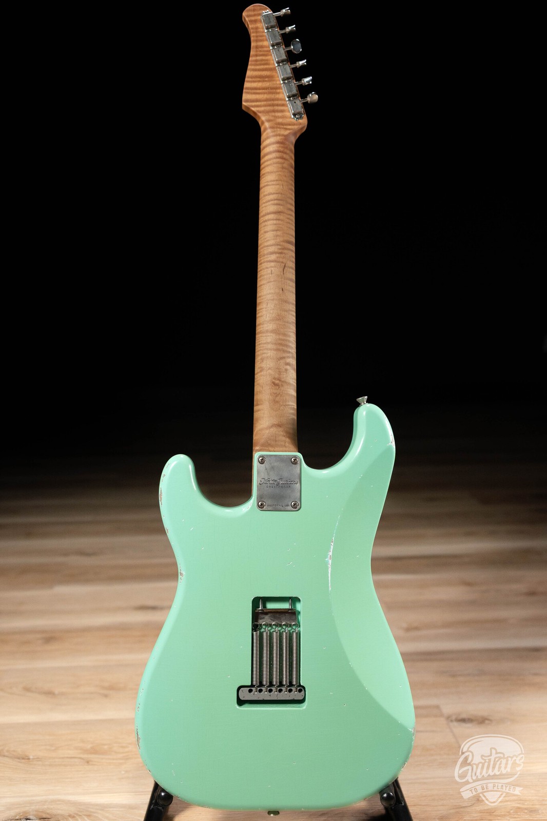 Xotic XSC-2 Swamp Ash HSS S-Style w/ Roasted Flame Maple Neck – Surf Green