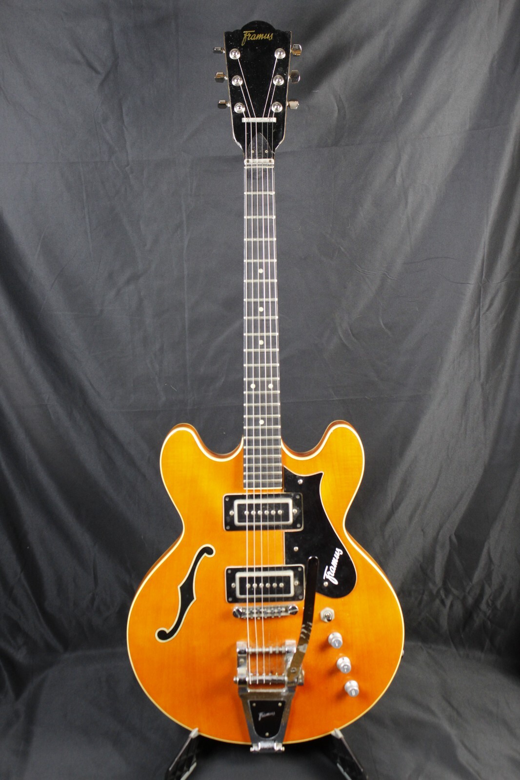 Framus Caravelle 5/117-52 60´s Orange Hollow-Body Guitar Made in Germany w/HSC