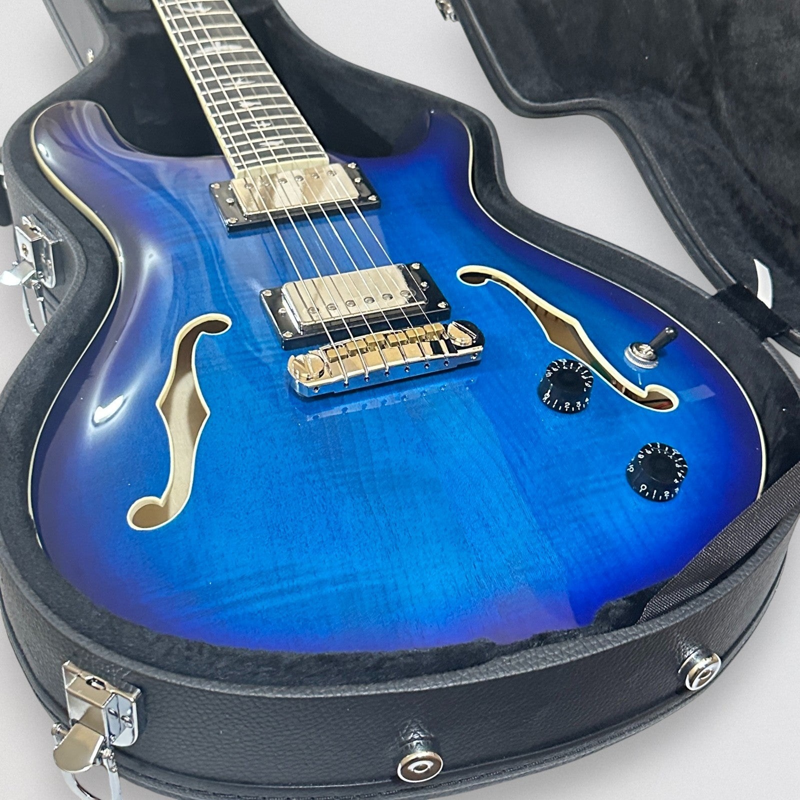 Paul Reed Smith PRS SE Hollowbody II Electric Guitar w/ Case – Faded Blue Burst