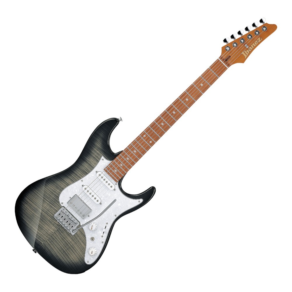 Ibanez AZ22S1F Electric Guitar Roasted Maple Neck Jatoba FB, Transparent Black