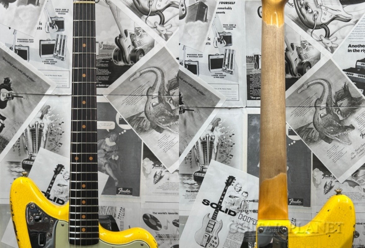 Fender Custom Shop 1962 Jaguar Heavy Relic Graffiti Yellow, Used
