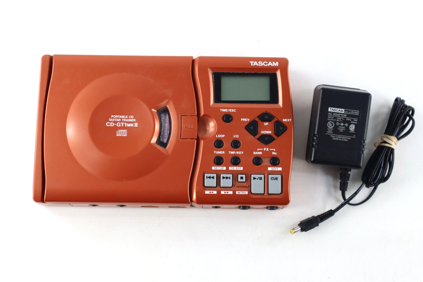 TASCAM Portable CD Guitar Trainer CD-GT1 MKII W/ Power Supply Working