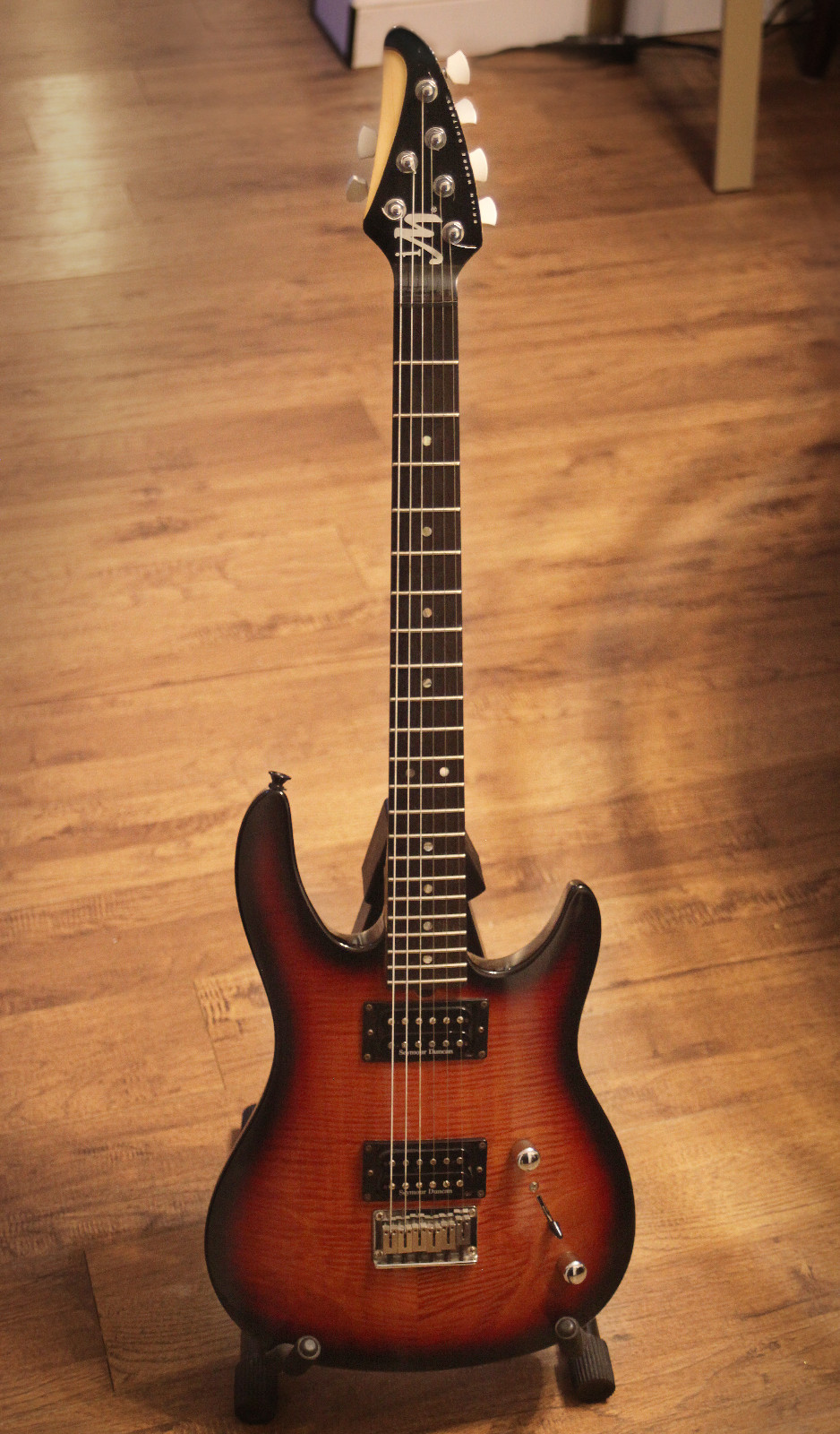 Brian Moore i8 i2000 Series Electric Guitar-Sunburst Flame Top – Seymour Duncan
