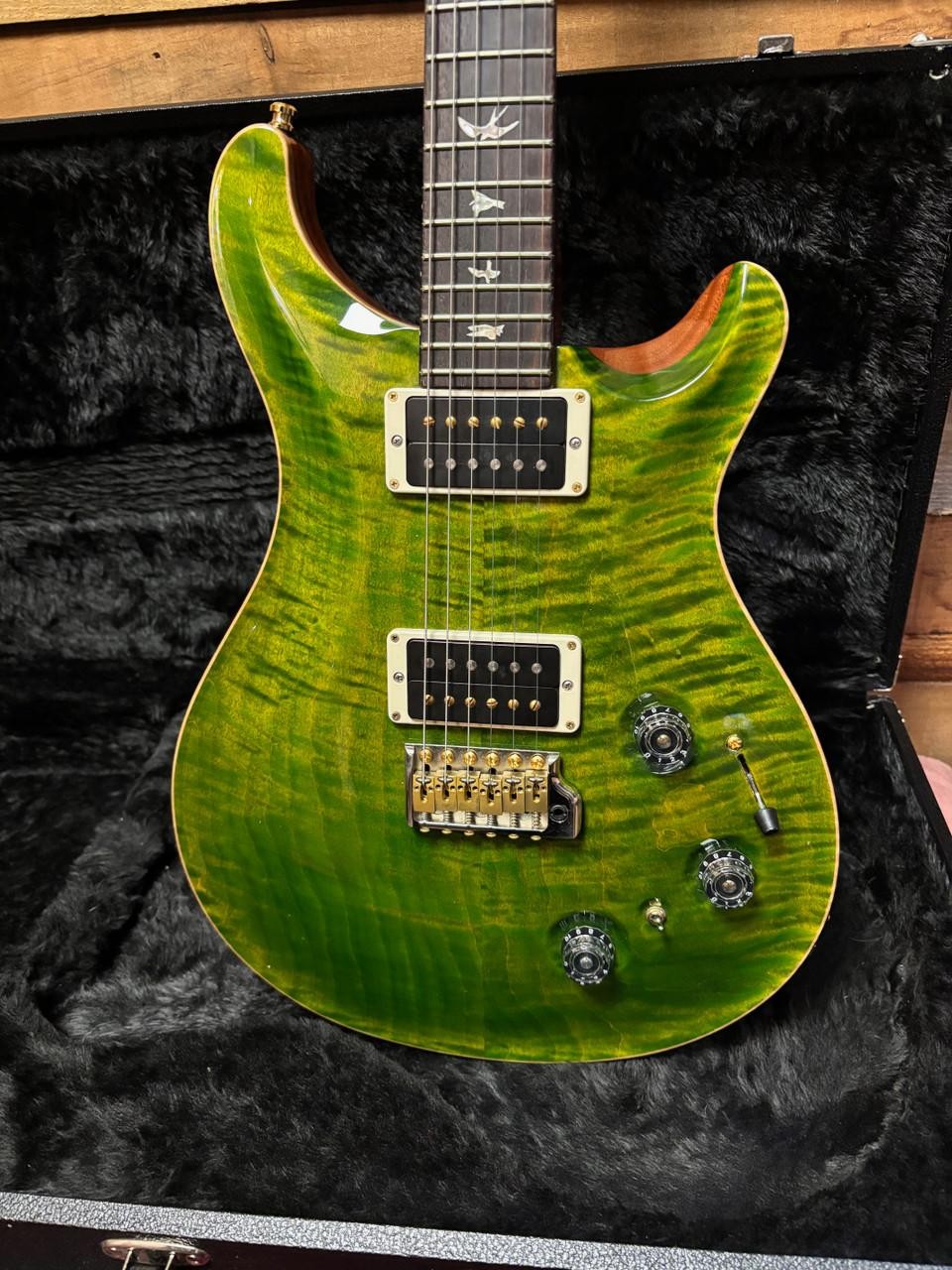 2019 PRS Custom 22 10-Top Piezo Trampas Green w/case