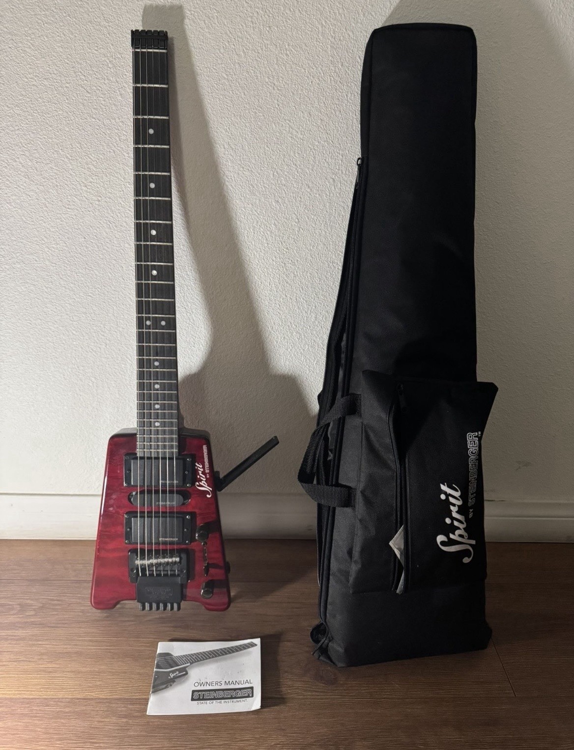 Steinberger Spirit GT-PRO Deluxe 6-String Electric Guitar – Wine Red