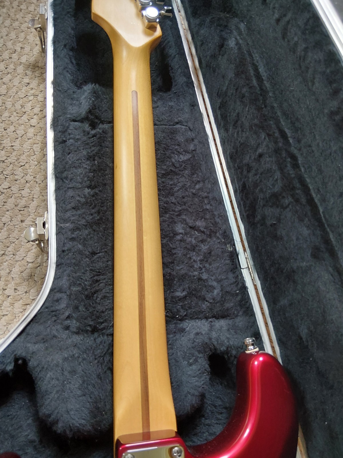 1997 Fender Stratocaster Ultra Crimson Quilted Maple Lace Sensors Schallers
