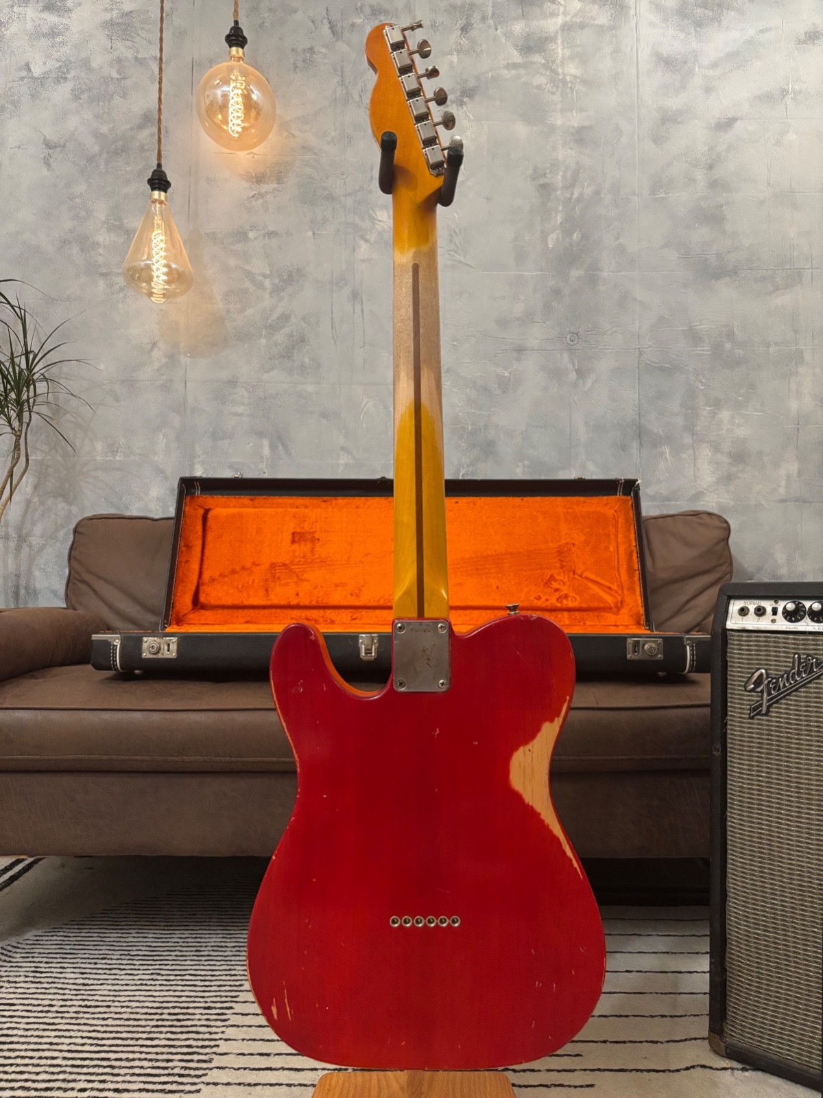 Fender Telecaster 1963 Rare Limited Run Trans Red Model Feather light at 7.4LB