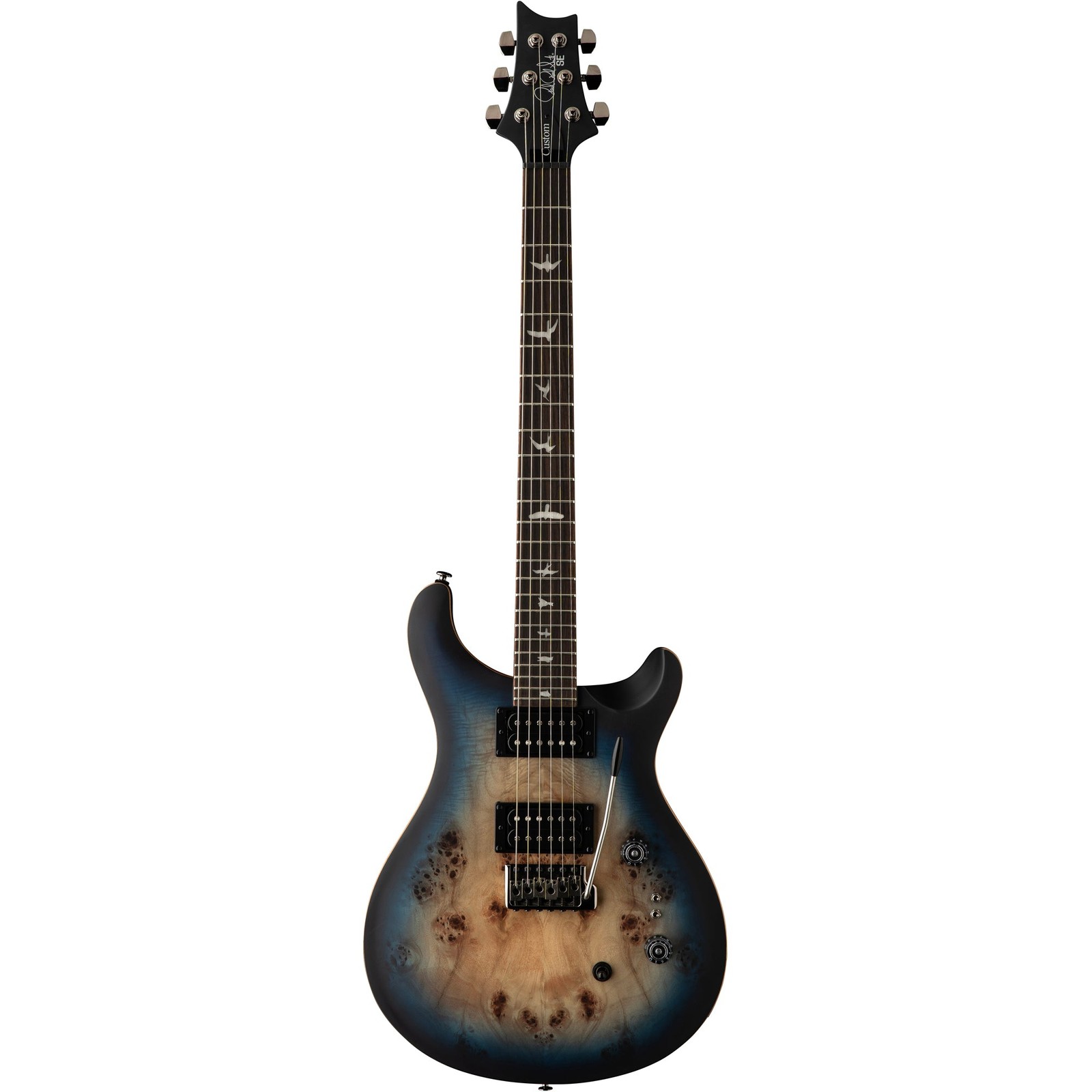 PRS SE Exotic Custom 24-08 Poplar Burl – Lake Blue Midnight Burst