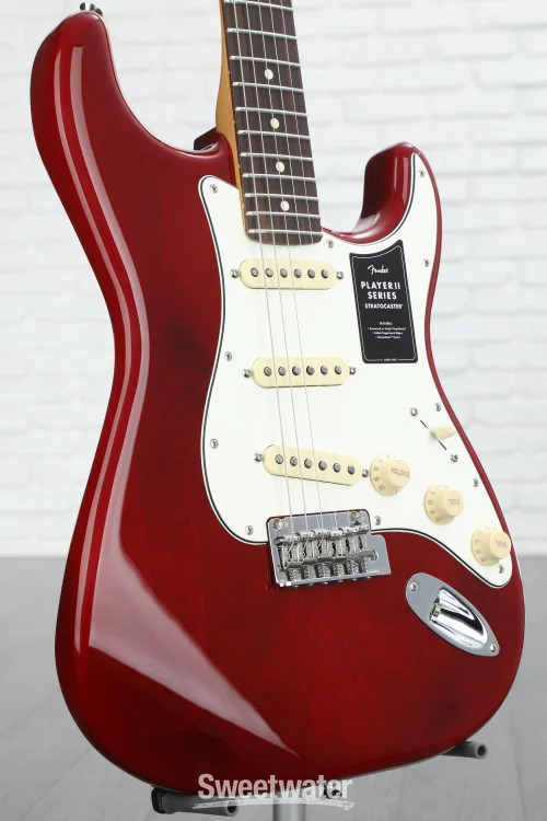 Fender Player II Stratocaster Electric Guitar – Transparent Cherry Burst with