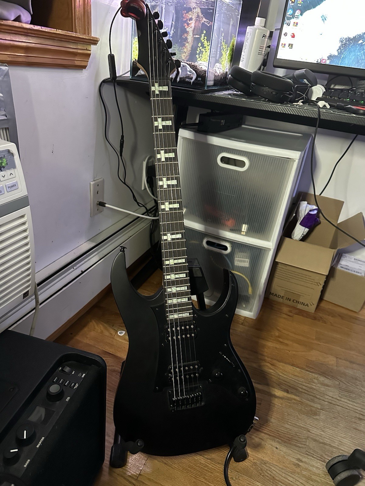 Ibanez 2021 Gio GRGR131EXBKF Electric Guitar – Black Flat