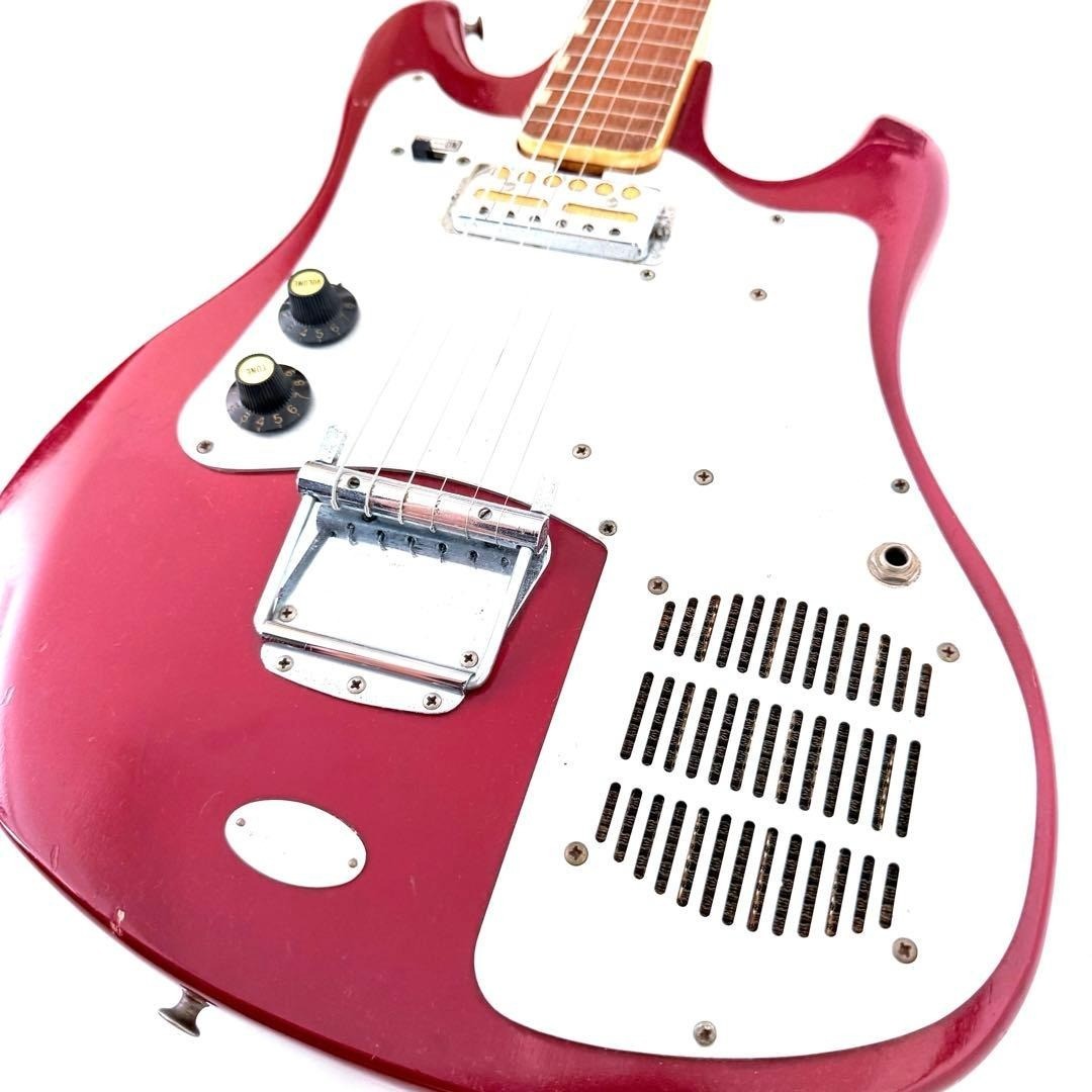 TEISCO TRG-1L Built-in Amp & Speaker Foil PU Vintage Rare Guitar 1964 MIJ Japan