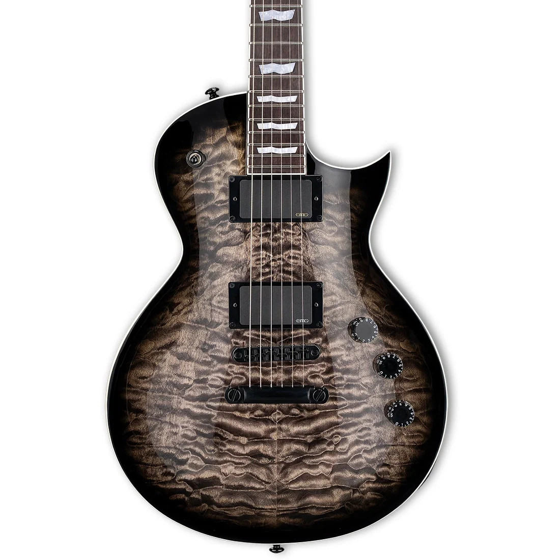 ESP LTD EC-400QM Electric Guitar – See Thru Black Sunburst