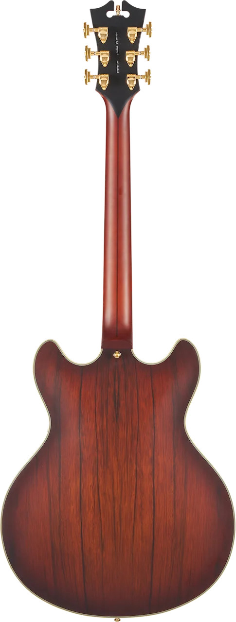 D’Angelico Deluxe DC Semi-hollowbody Electric Guitar – Satin Brown Burst