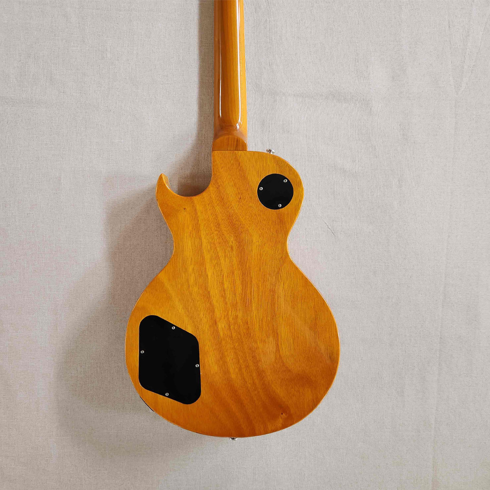Electric Guitar Maple Fretboard Abalone Inlay Set In Fixed Bridge in Rainbow