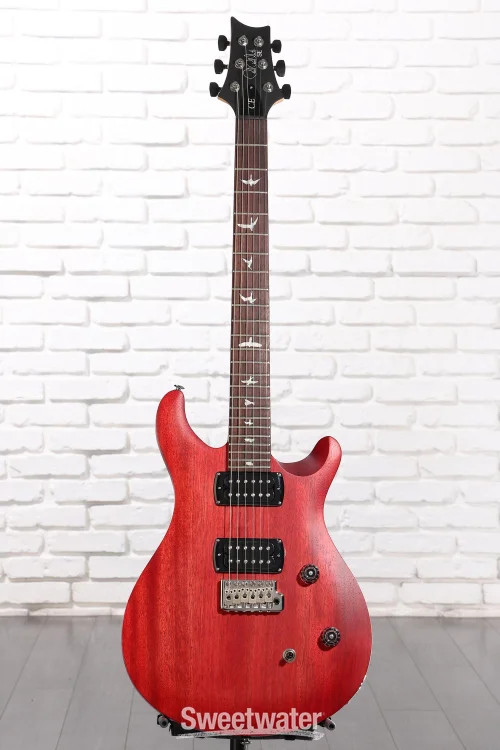 PRS SE CE 24 Standard Satin Electric Guitar – Vintage Cherry Satin