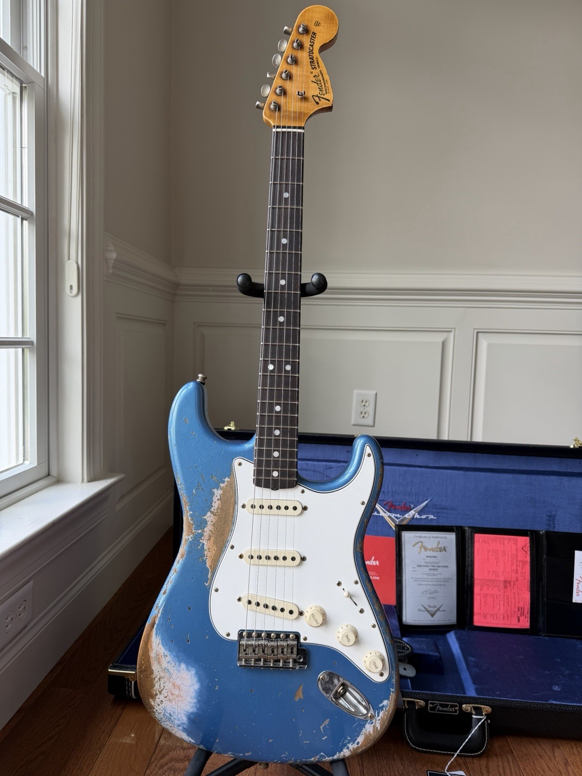 2025 Fender Custom Shop Stratocaster Pro SR25 Super Heavy Relic Lake Placid Blue