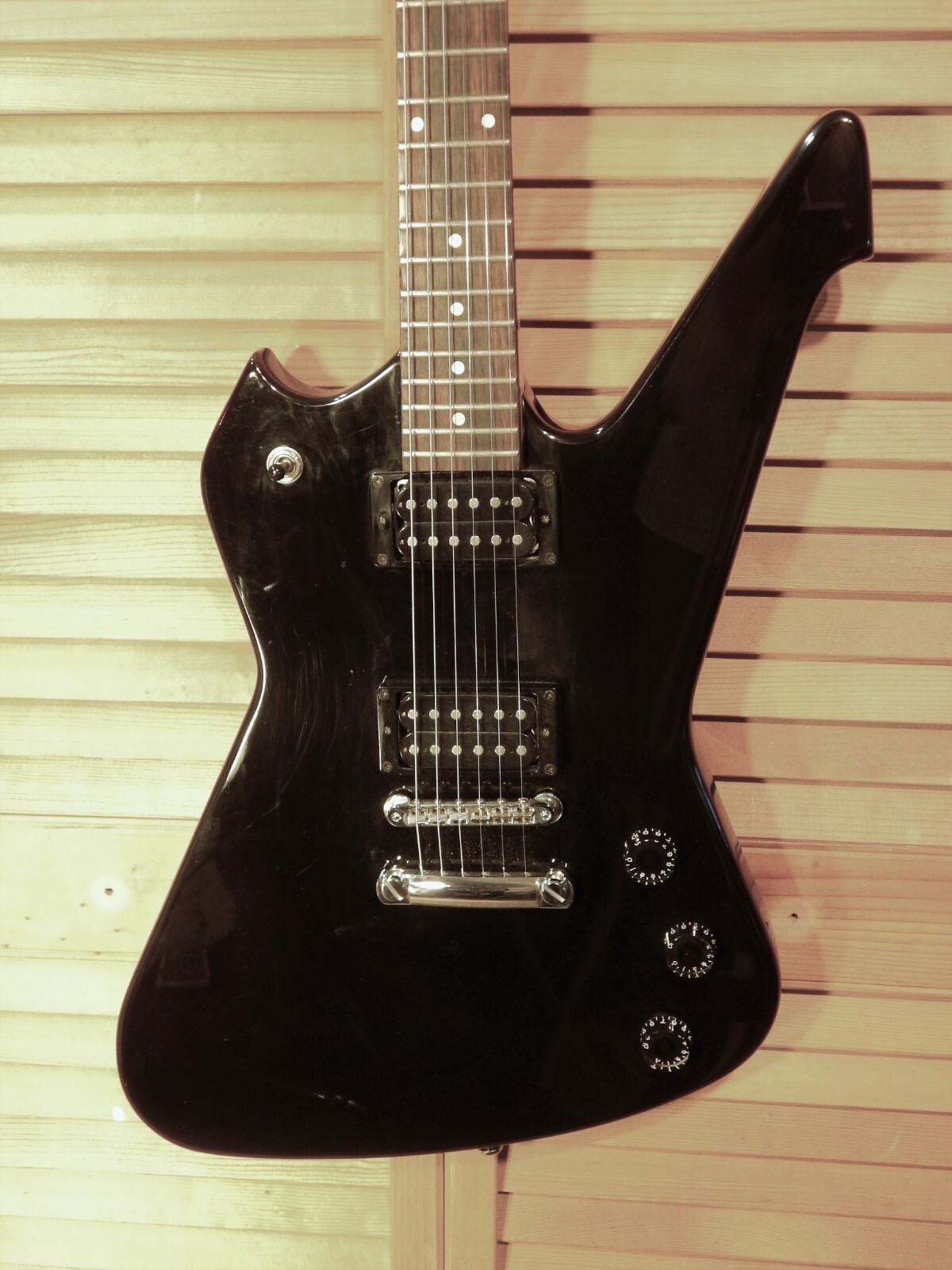 Washburn PS100 Paul Stanley Signature Model Korean ’98 HH Glossy Black wSoftcase