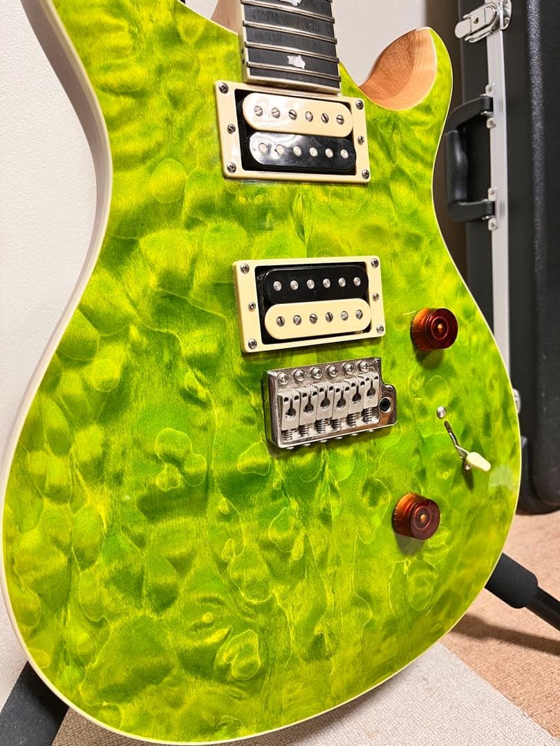 PRS SE Custom 24 Quilt Eriza Verde with Case