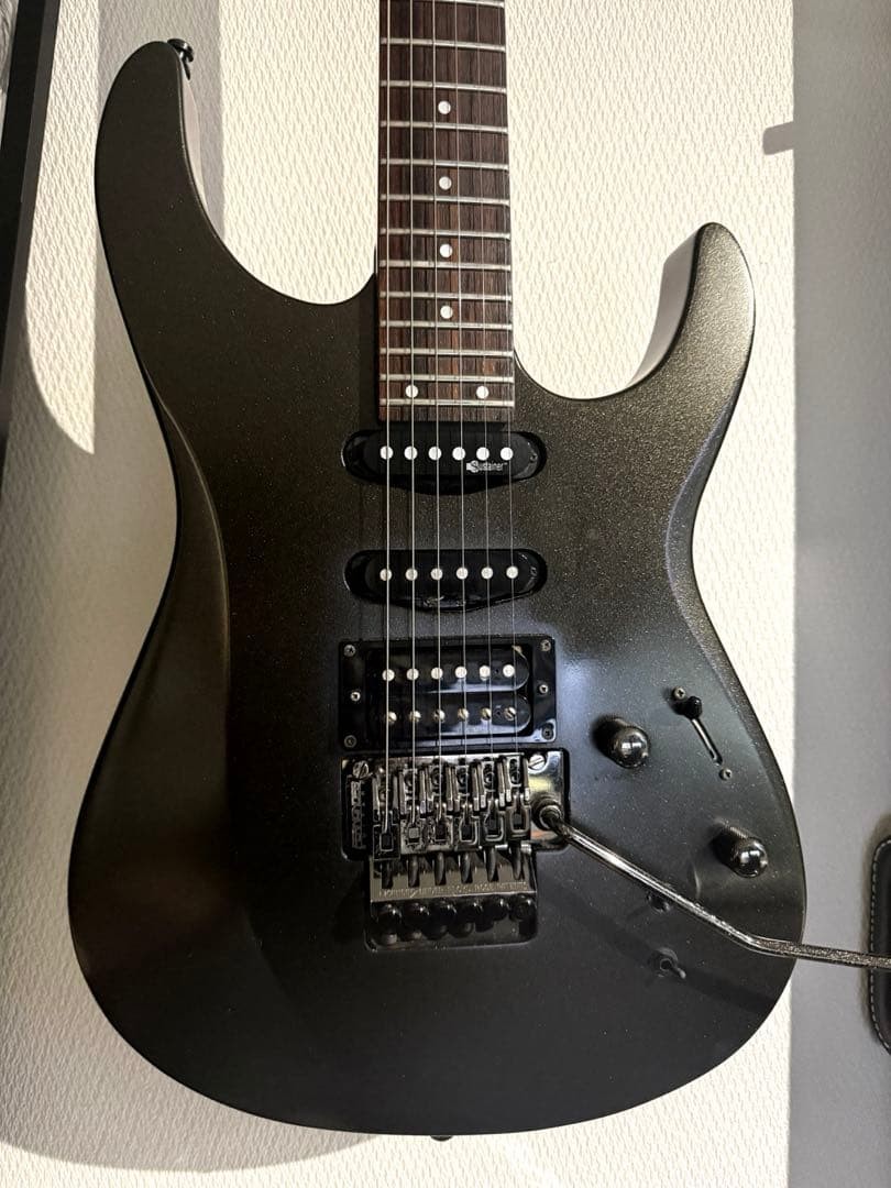 FERNANDES FR-65S Revolver Sustainer Lite HSS Locking Tremolo Black Guitar