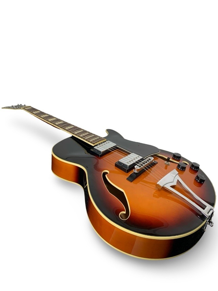 Ibanez Artcore AG75-BS Hollowbody Electric Guitar – Sunburst – With Hard Case