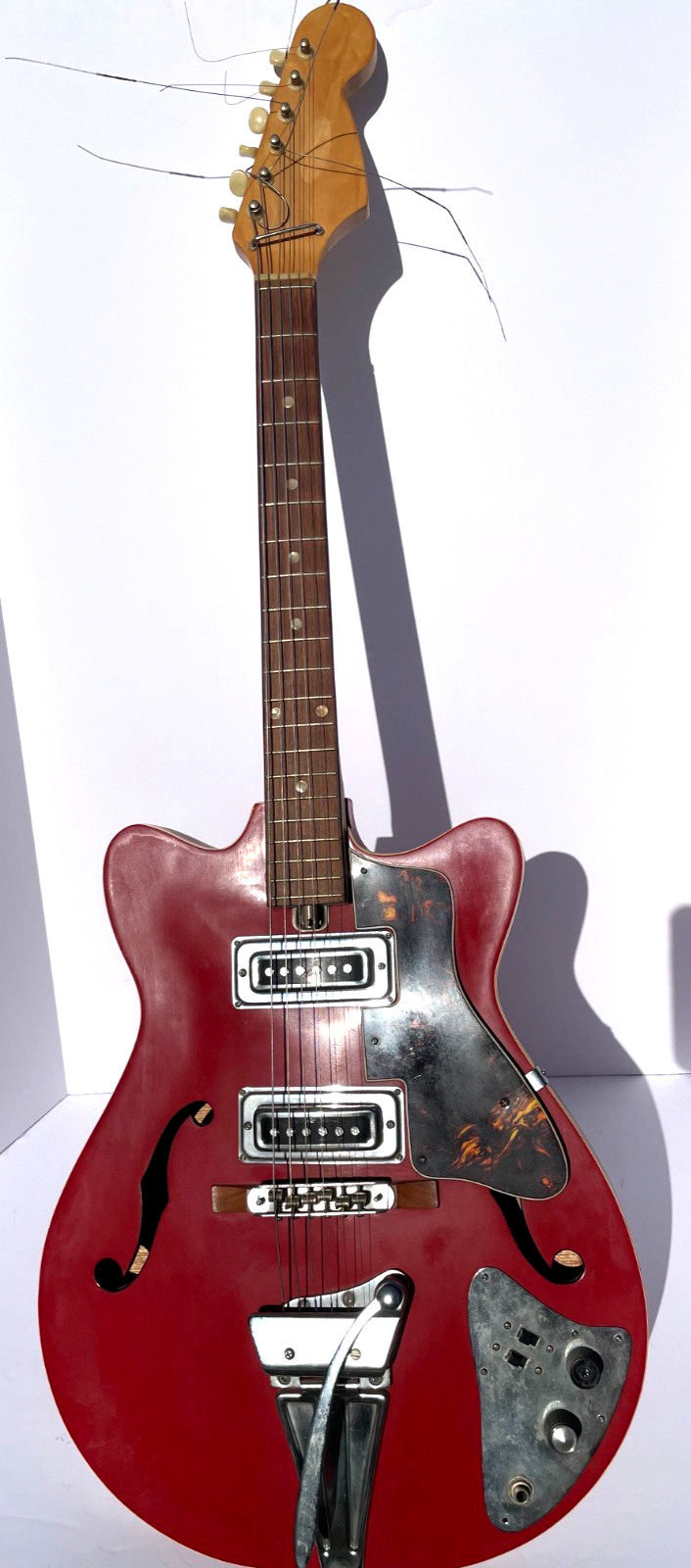 Vintage Teisco Kawai Saturn Japan Hollow Body Guitar