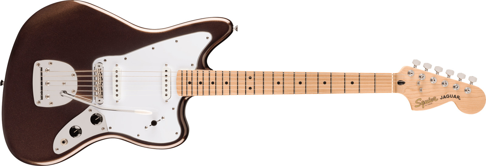 Fender Squier Affinity Series™ Jaguar®, White Pickguard, Mystic Metallic Brow