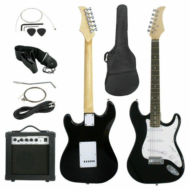 Davison Guitars EB2350BKPK Full Size Electric Guitar With Amp, Case and…