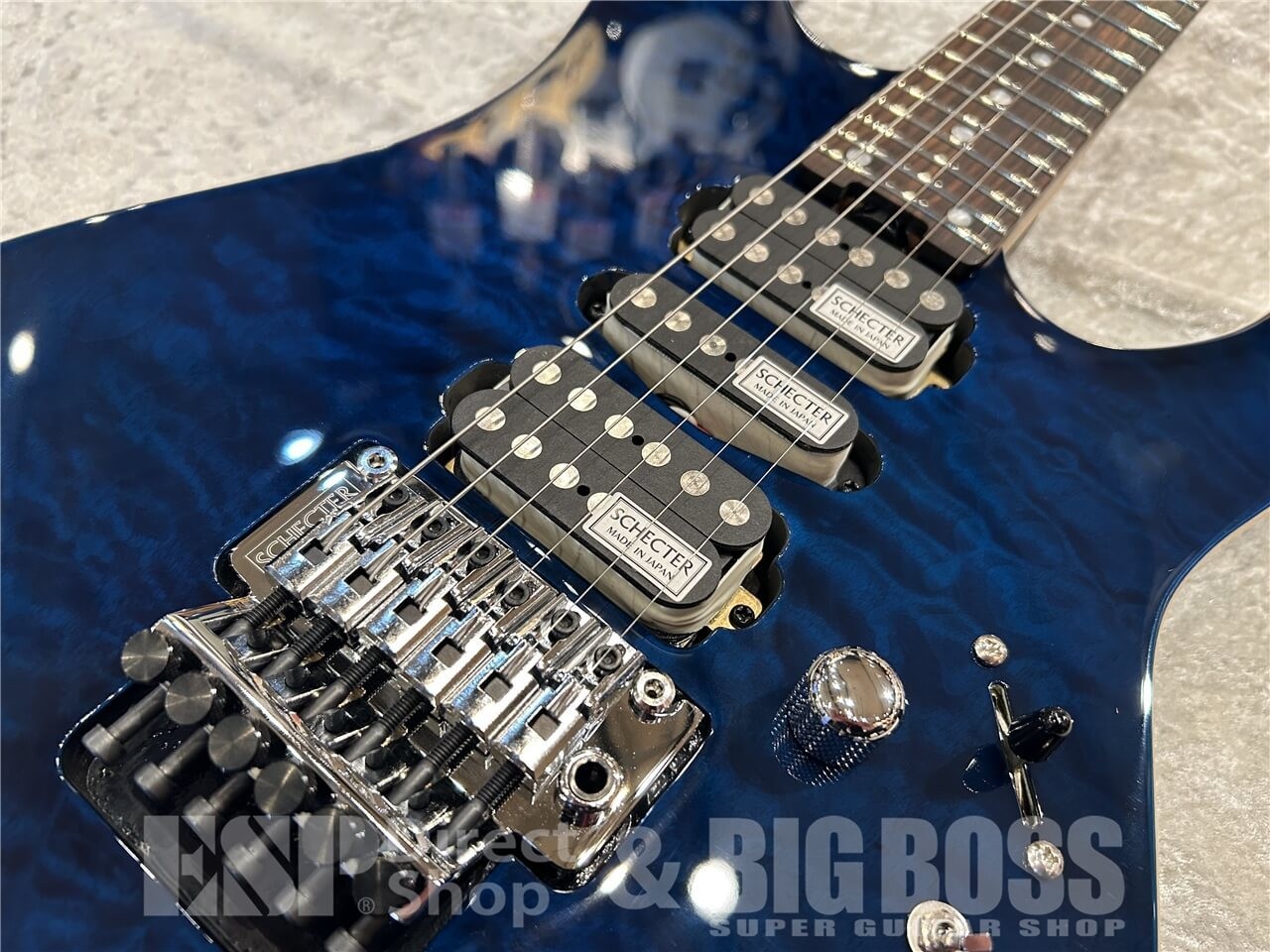 SCHECTER NV-3-24-AL Rosewood / See-thru Blue #GG1px