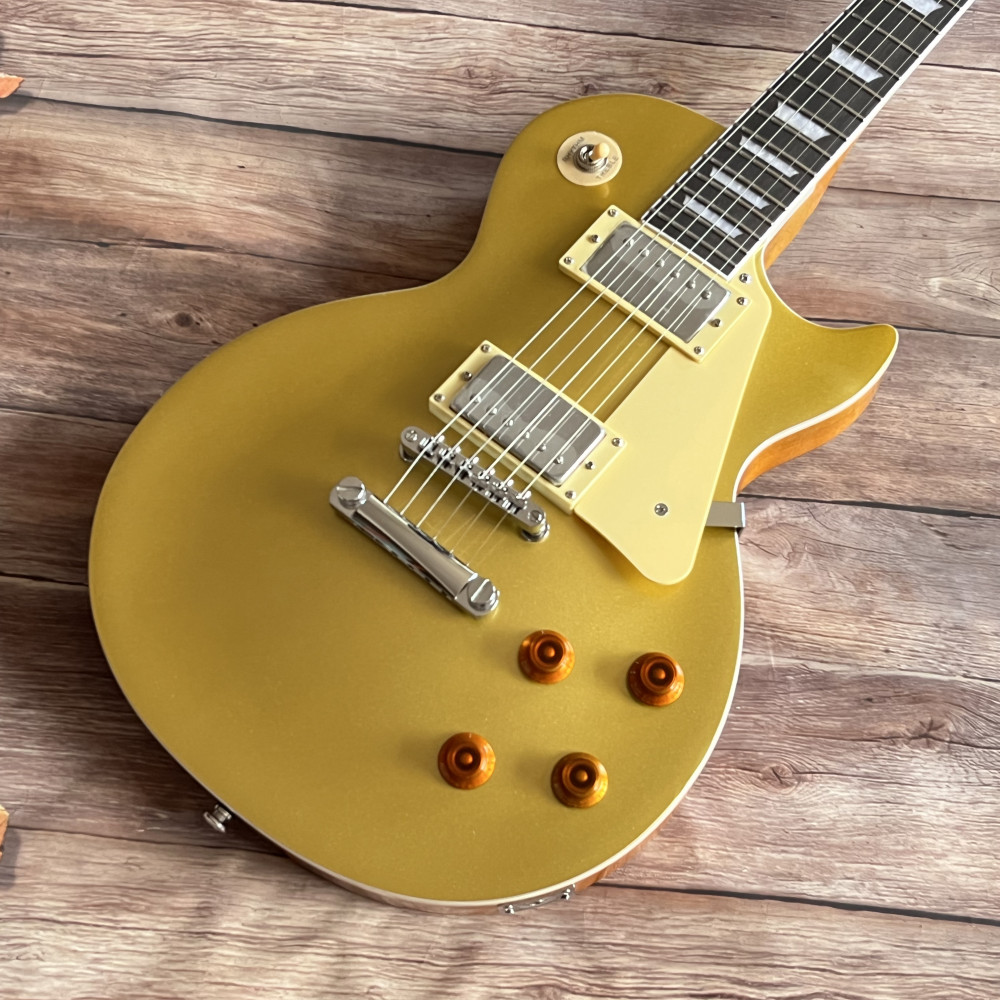Gold Top electric guitar 6 strings Stainless Frets in stock free shipping