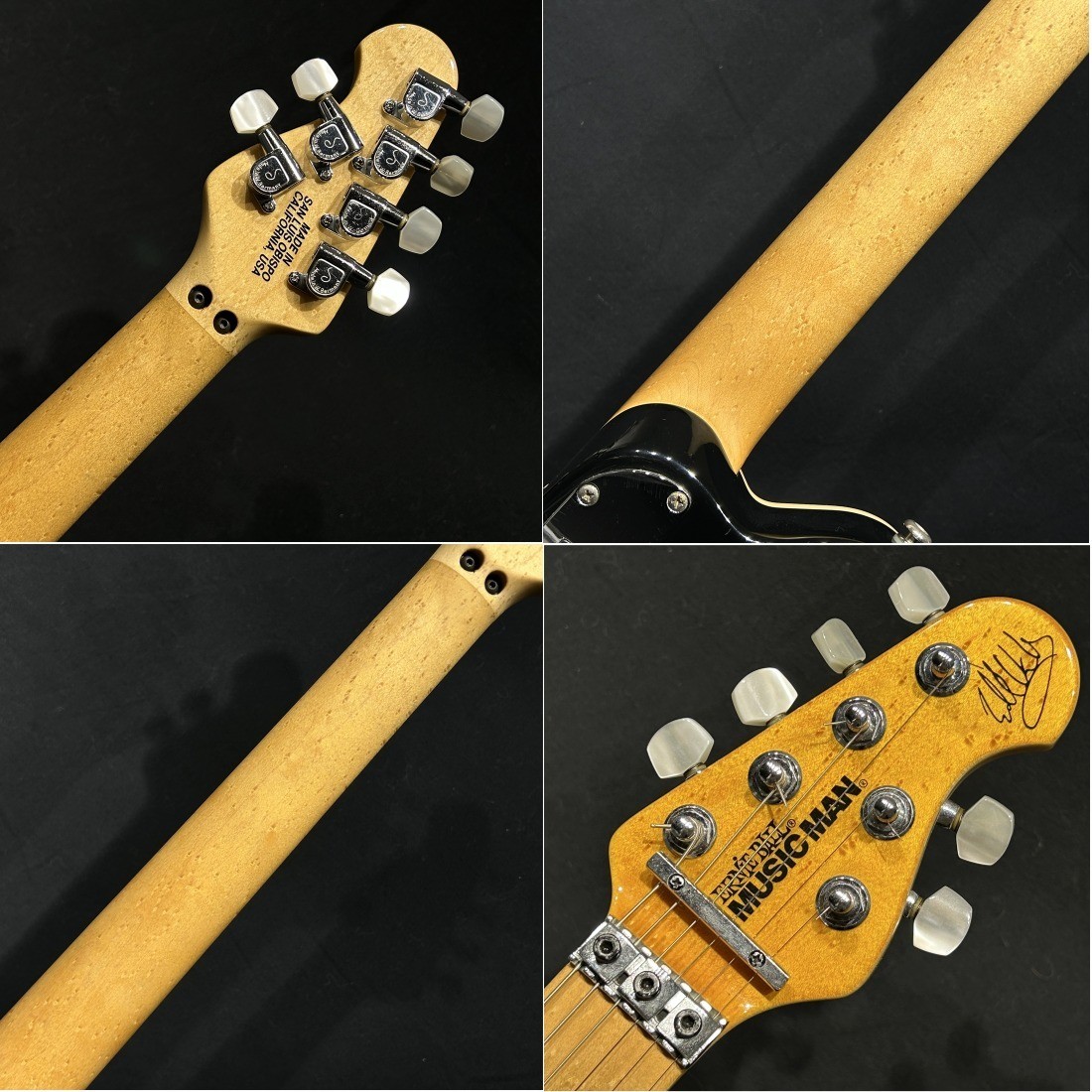 Music Man EVH Signature QMT Gold Translucent Electric Guitar, 3.4kg, Used