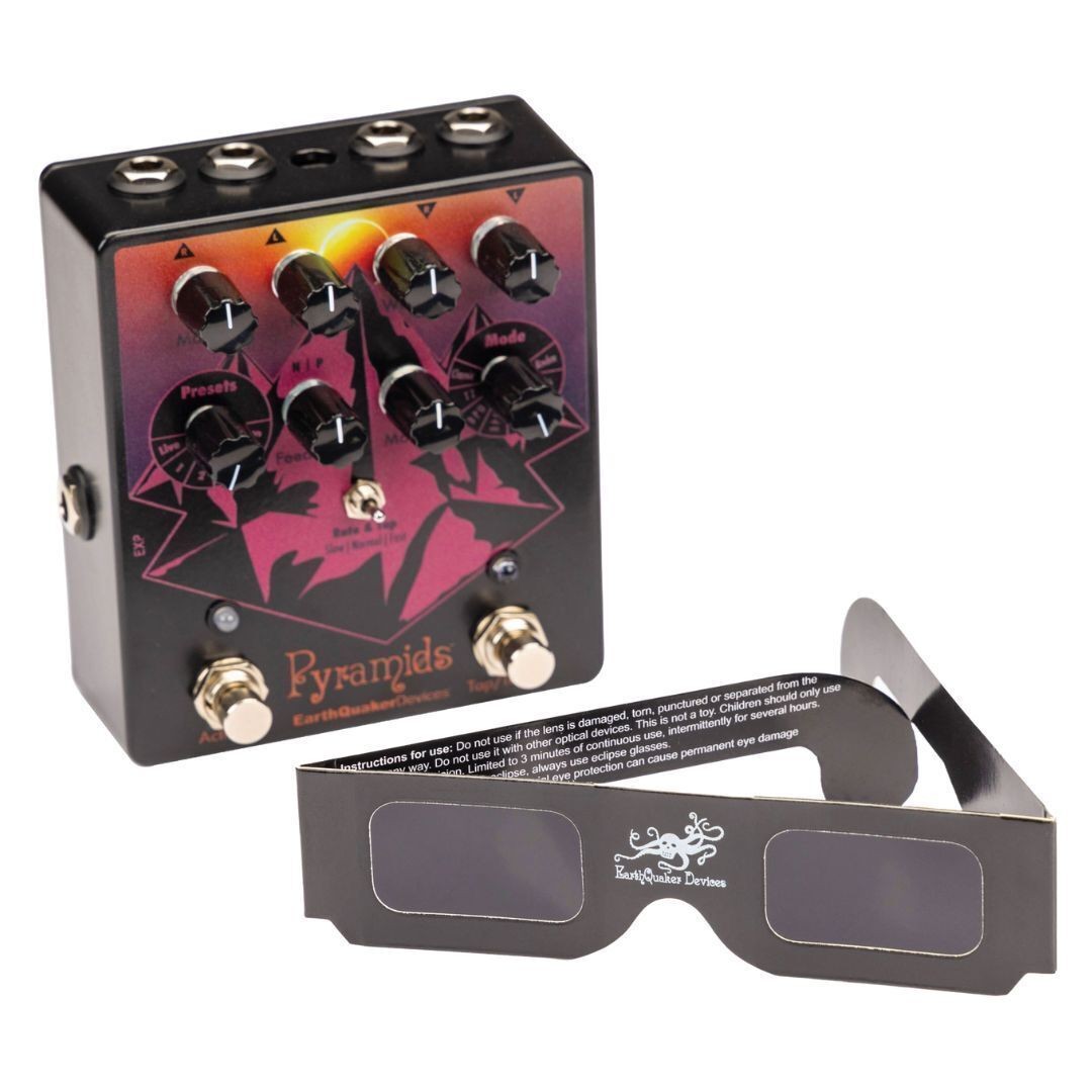 EarthQuaker Devices Pyramids Stereo Flanging Device Solar Eclipse