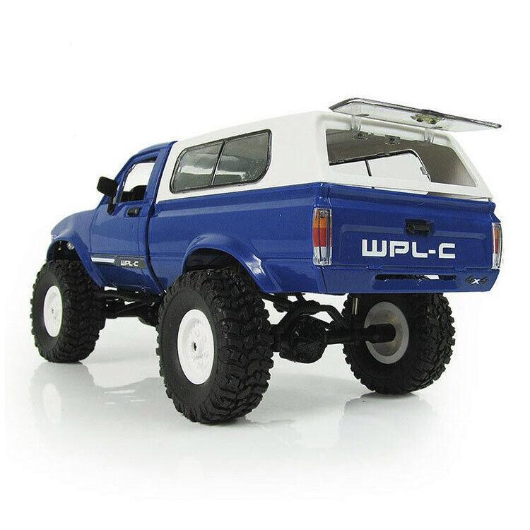 Blue Wpl Rc Truck C24 4×4 4wd Scale 1:16 Crawler Pickup Off Road Rtr Car Gifts