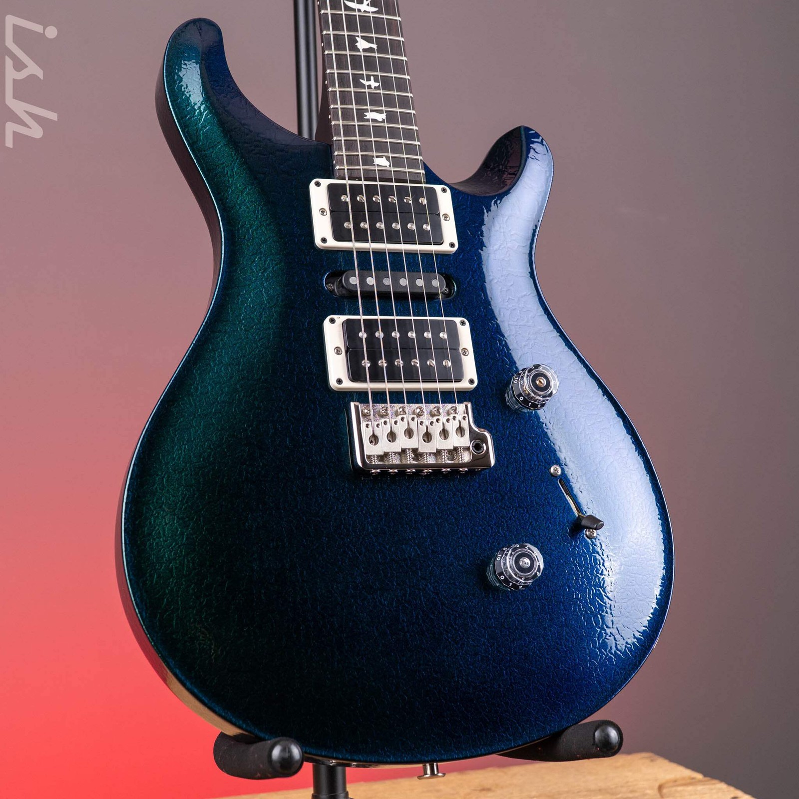 PRS CE 24 Special Green to Blue Colorshift Crackle w/ Black Satin Neck Sprayer’s