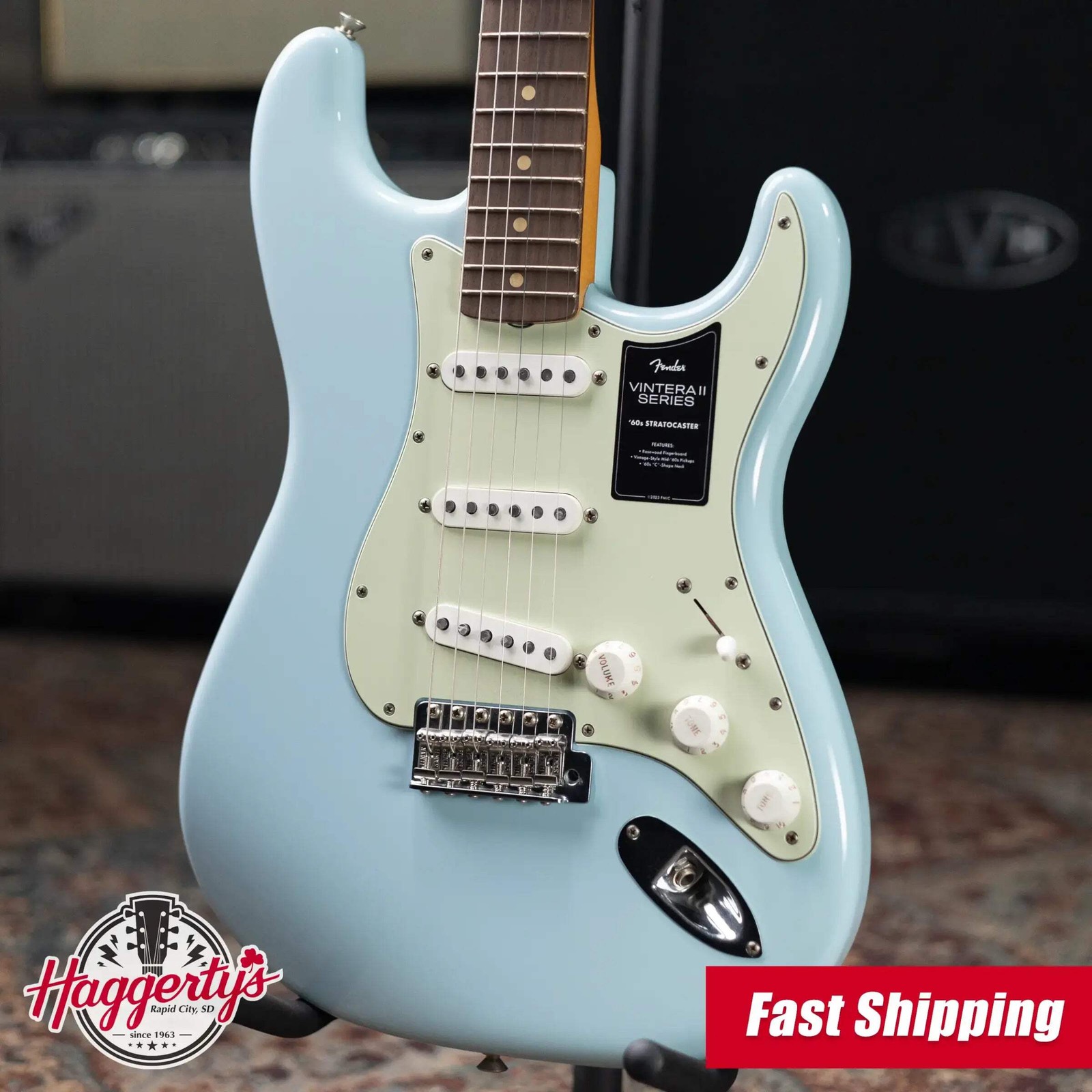 Fender Limited Edition Vintera II Road Worn ’60s Stratocaster Electric Guitar –