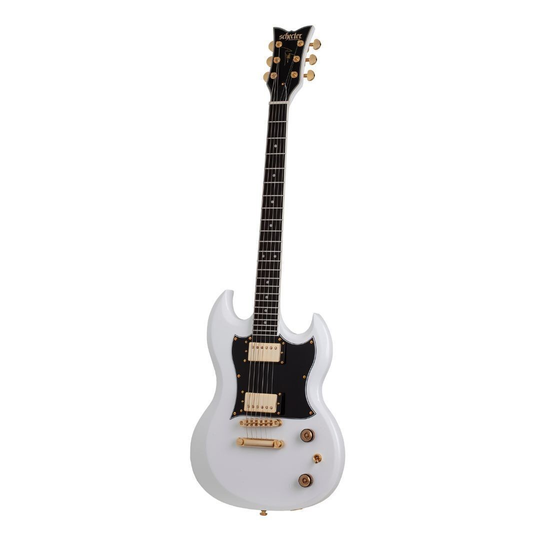 Schecter ZV-H6LLYW66D LH 6-String Electric Guitar (Gloss White)