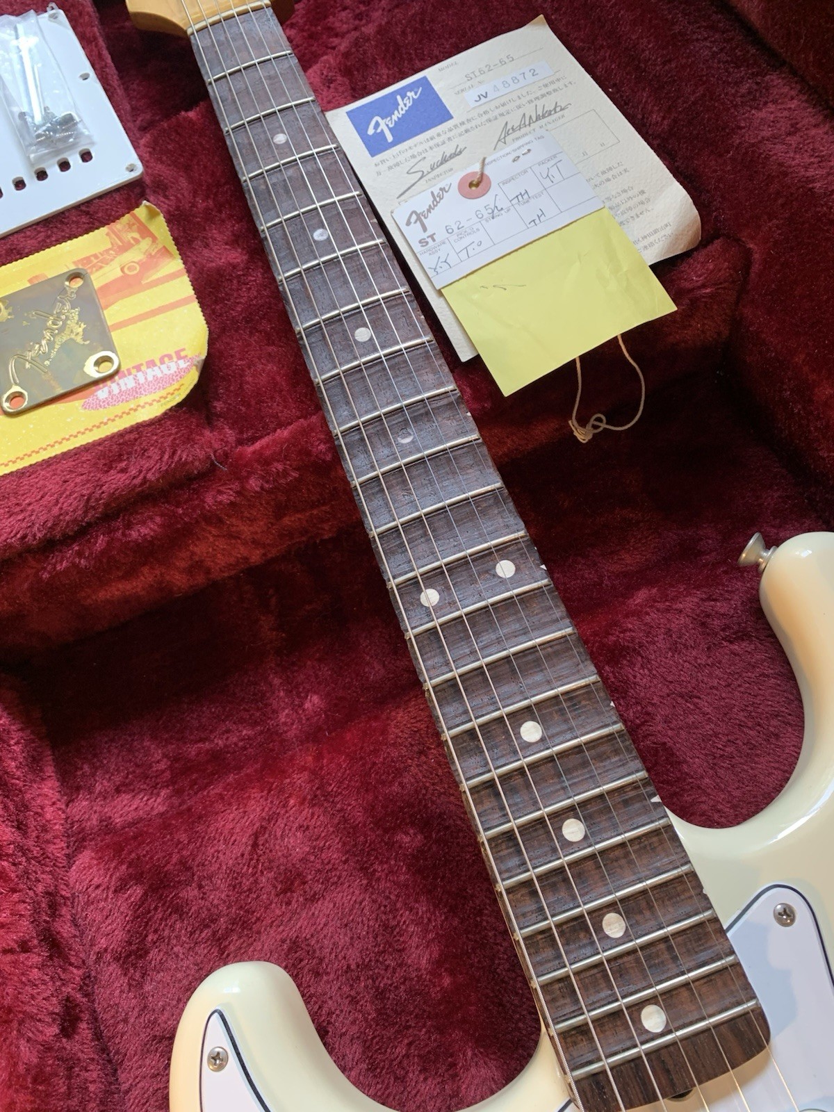 Super rare 1983 Fender Japan ST62-65 Left-hand JV Fujigen Scalloped freeshipping