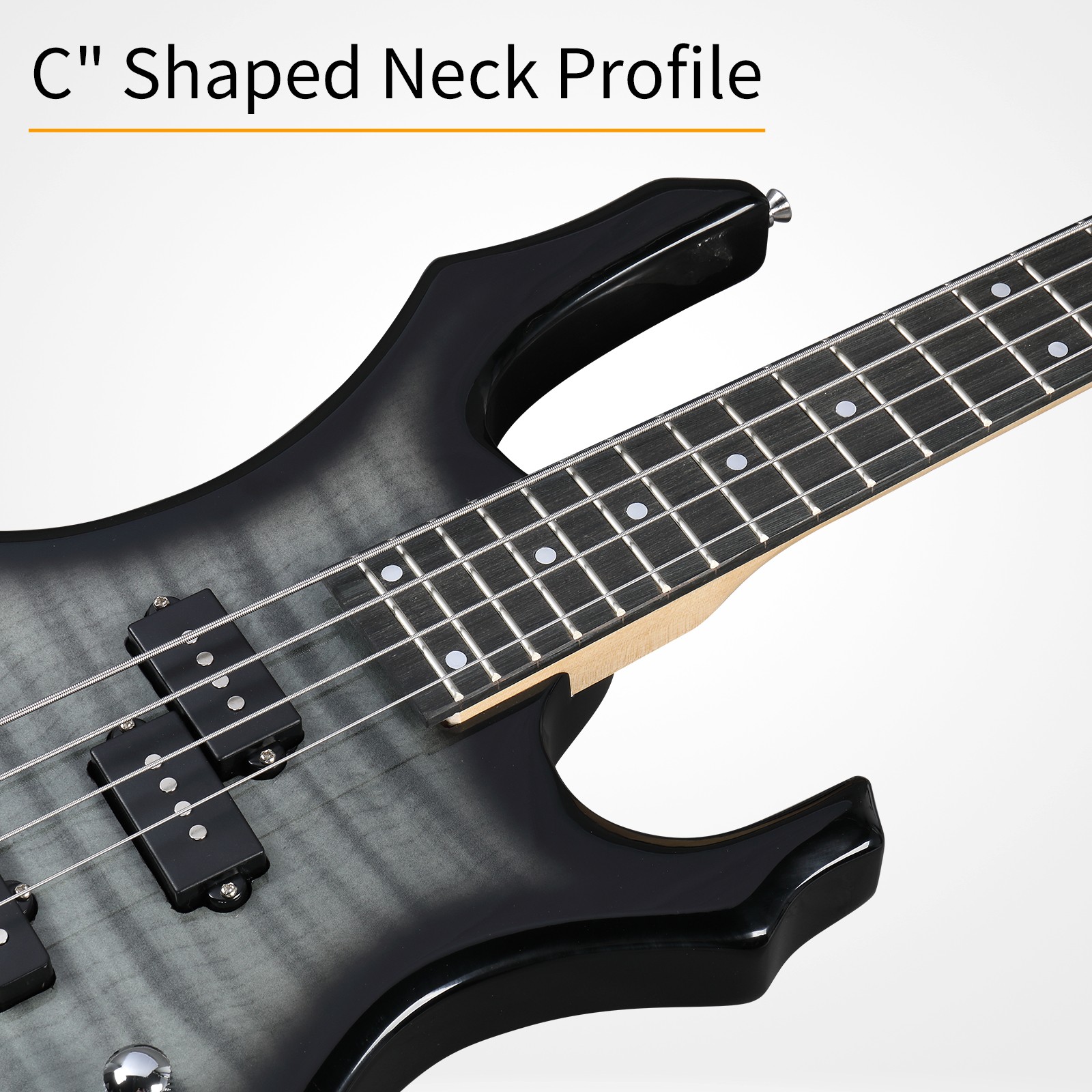 Ktaxon 46 Inch Full Size Electric Bass Guitar School Band With 15W AMP Kits