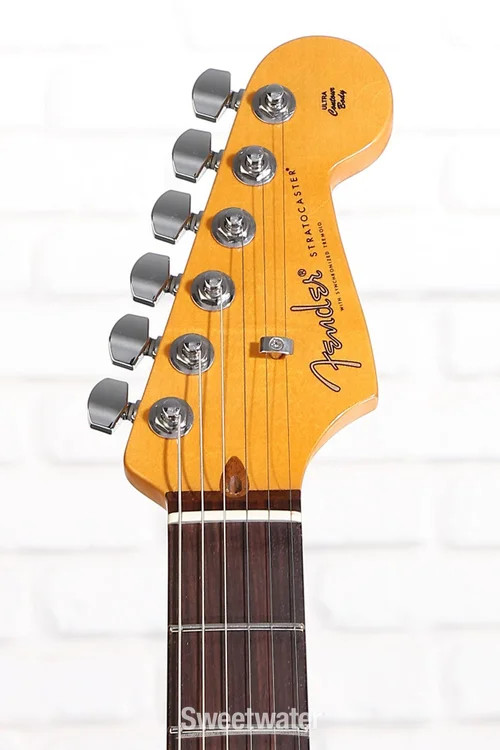Fender American Ultra Luxe Vintage ’60s Stratocaster Electric Guitar – Ice Blue