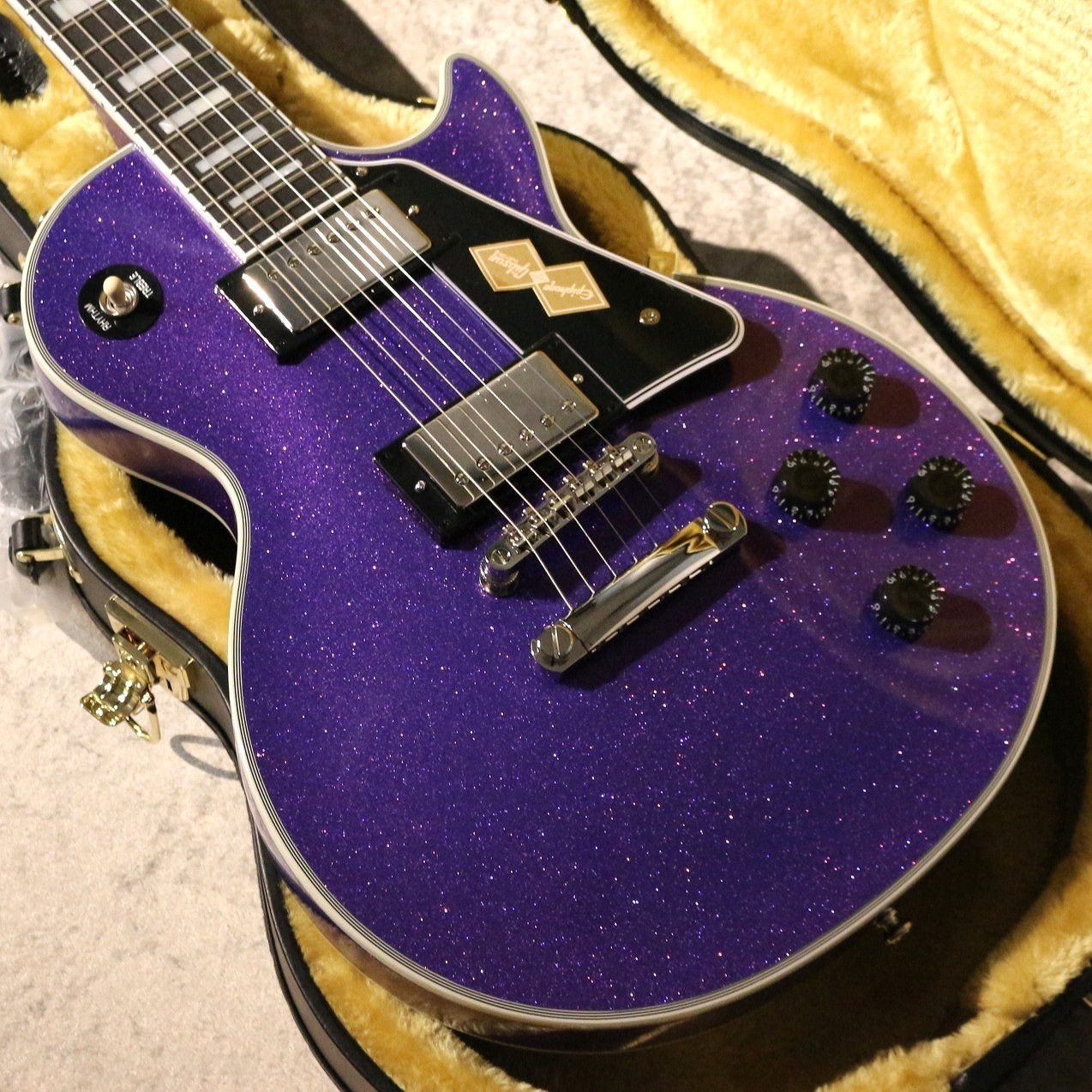 Epiphone Inspired by Gibson Custom Les Paul Custom ~Amethyst Sparkle~ 4.07kg Gib