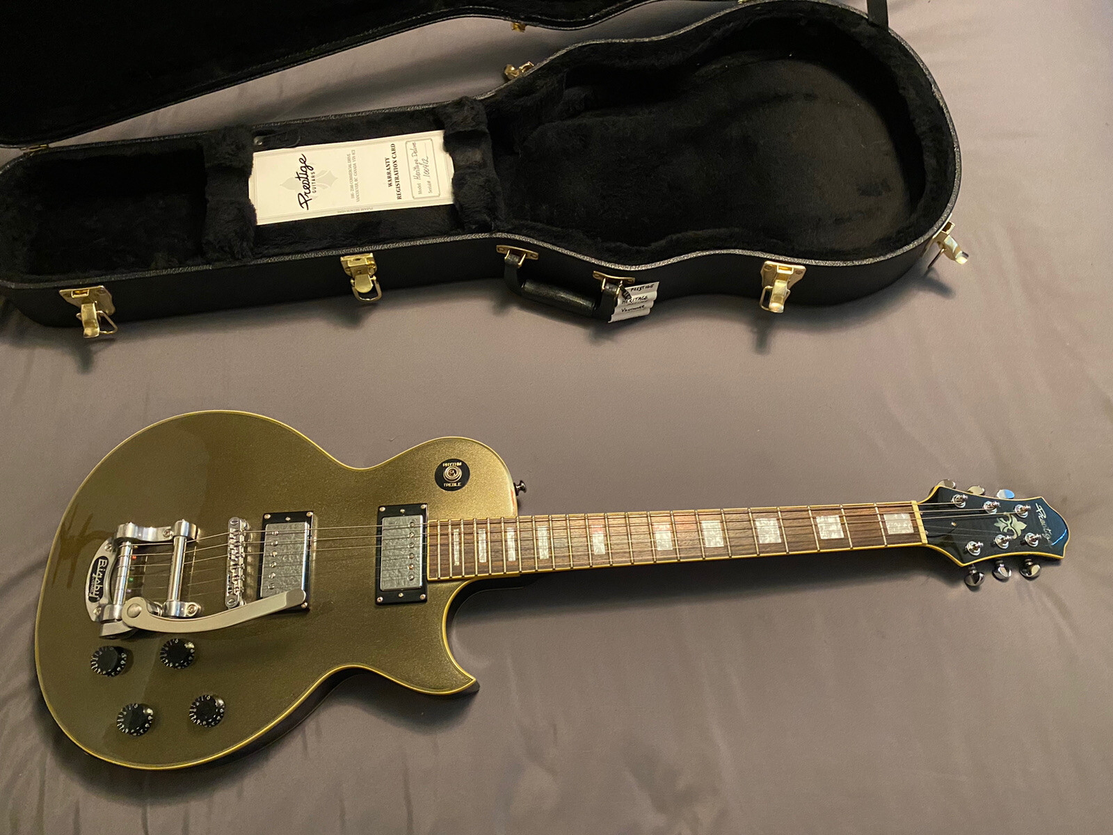 PRESTIGE Heritage Custom Deluxe MC Electric Guitar W/OHSC Made in Vancouver Ca