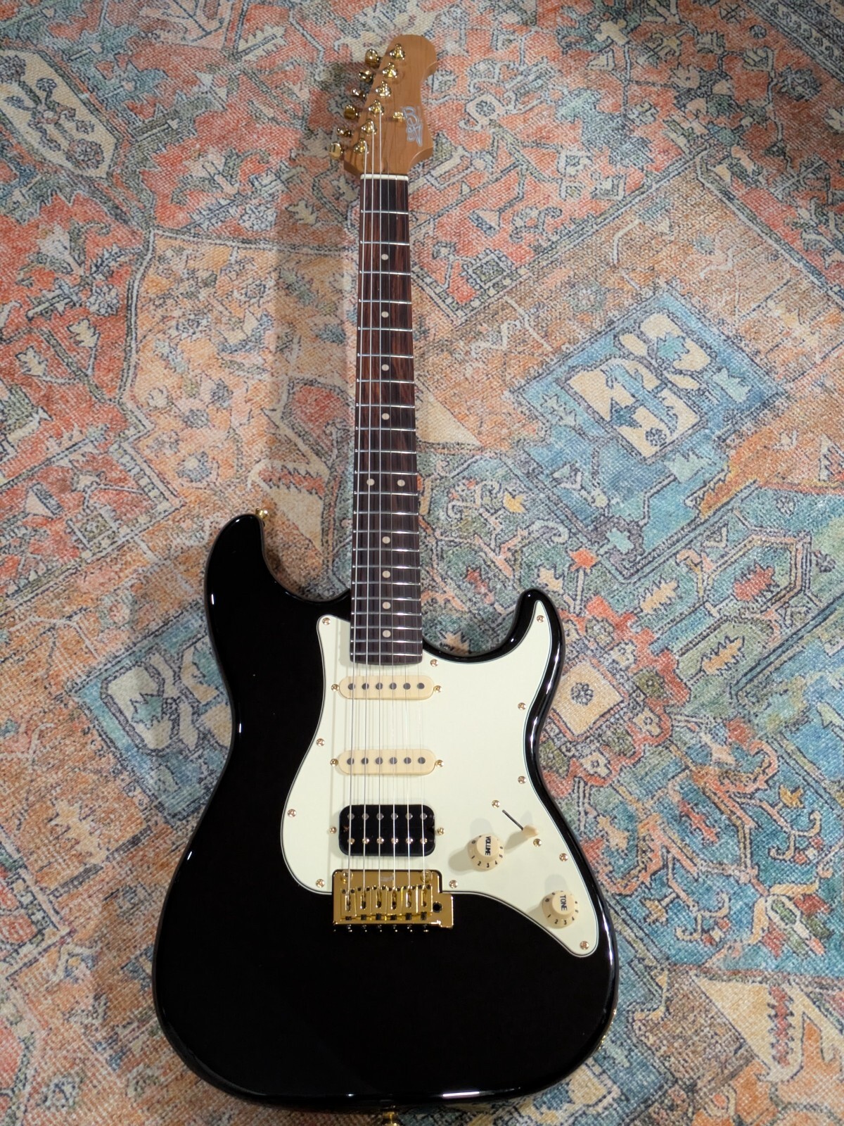 Jet Guitars JET JS480 BKG Limited S-Style B-Stock Roasted Maple Neck/Poplar Body