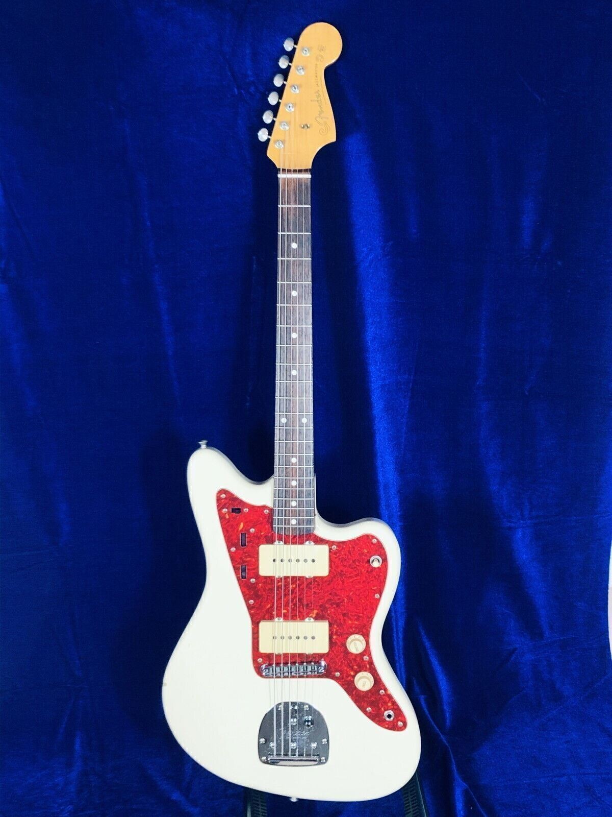 Fender Japan JM66-85 TOM Used White Rare Jazzmaster 1999-2002 W/Soft Case