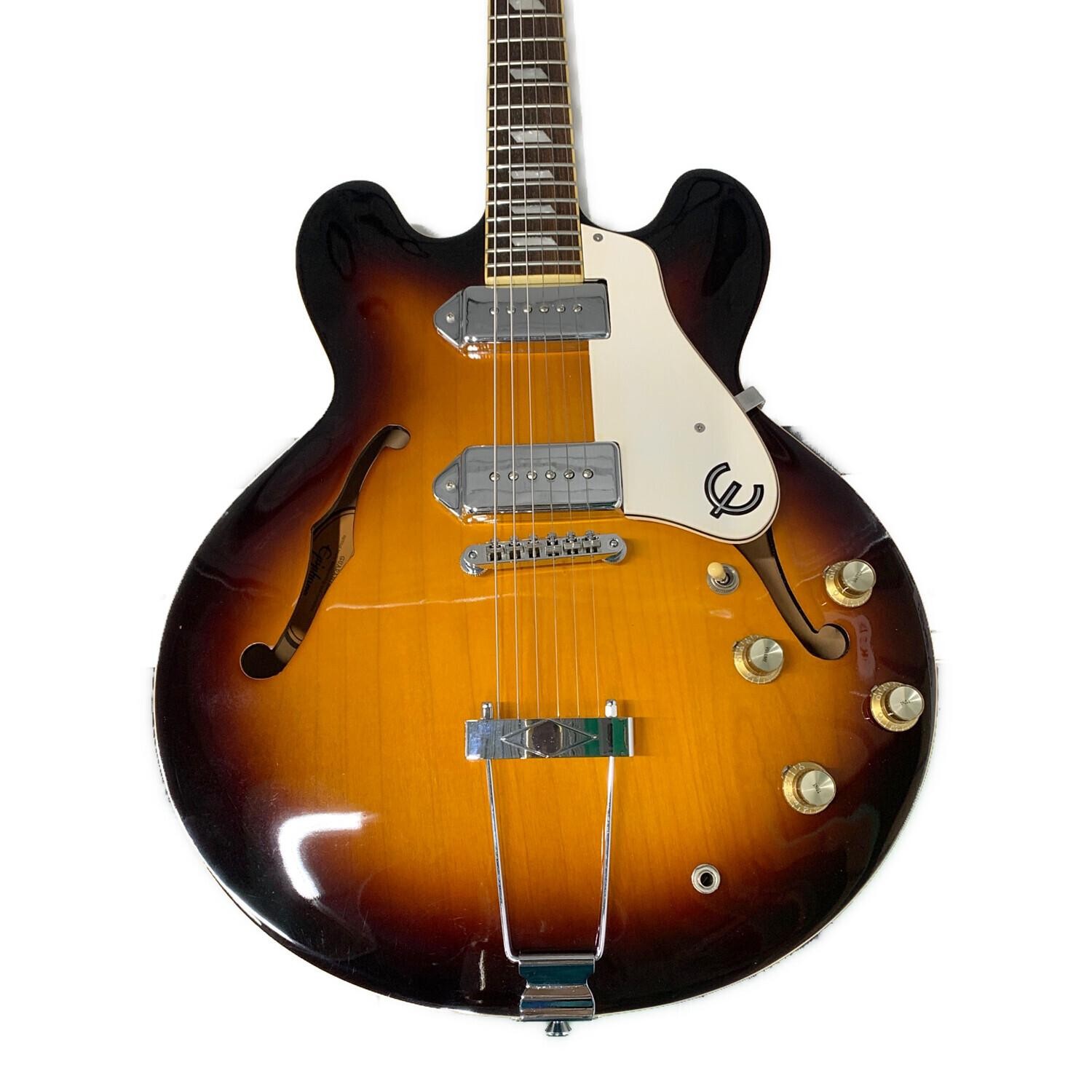 Epiphone Casino VS Vintage Sunburst Semi-Hollow Guitar w/Hard Case from Japan
