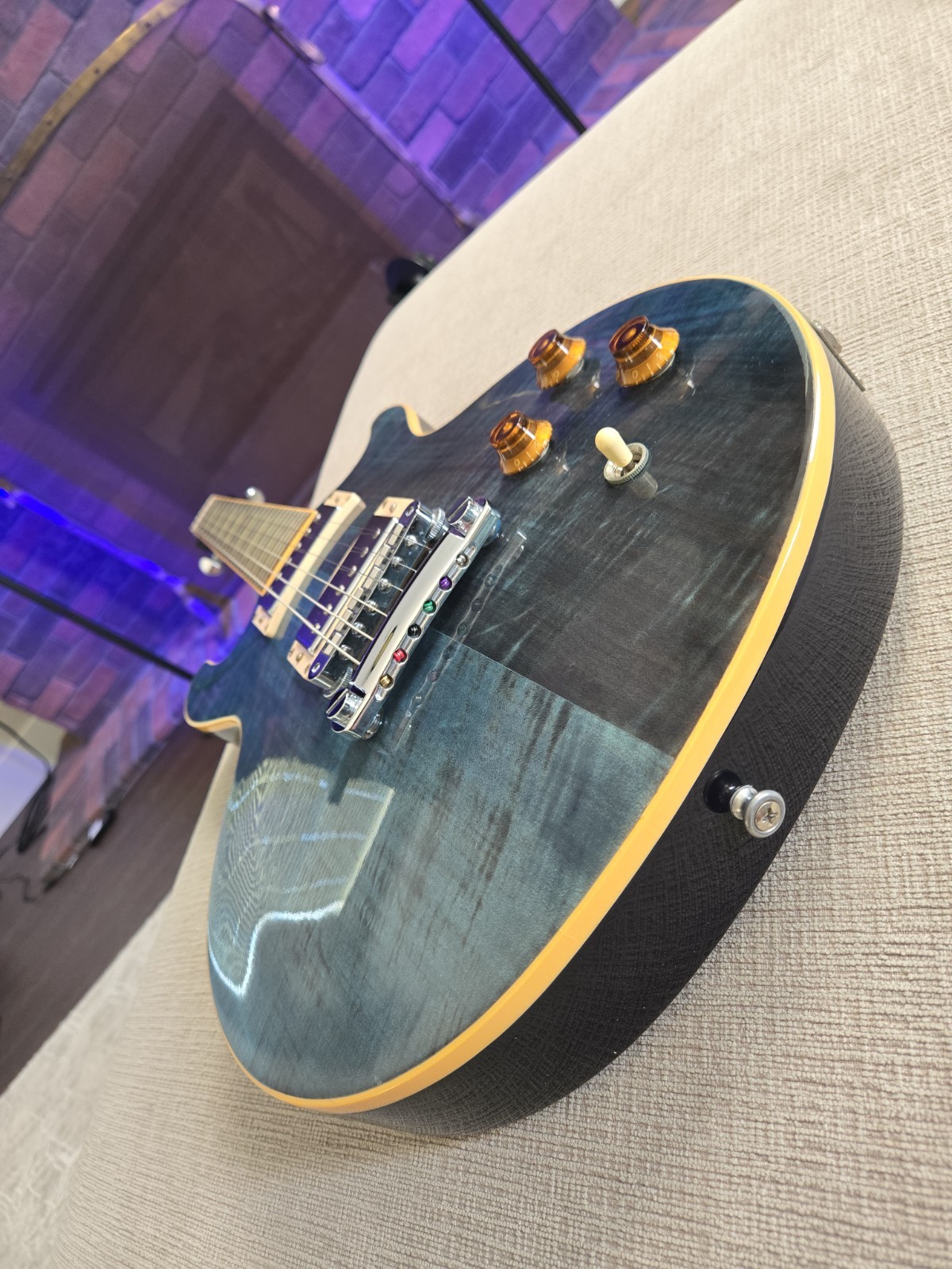 Gibson Les Paul Standard DC 2007 Ocean Blue Double Cut (BROKEN HEADSTOCK)