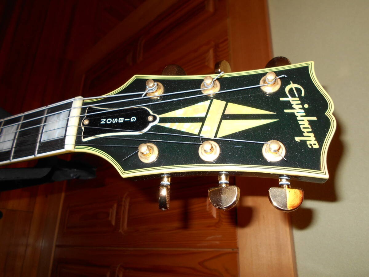 Electric Guitar Epiphone Japan Les Paul Custom LPC-90 EB Mahogany Neck Black
