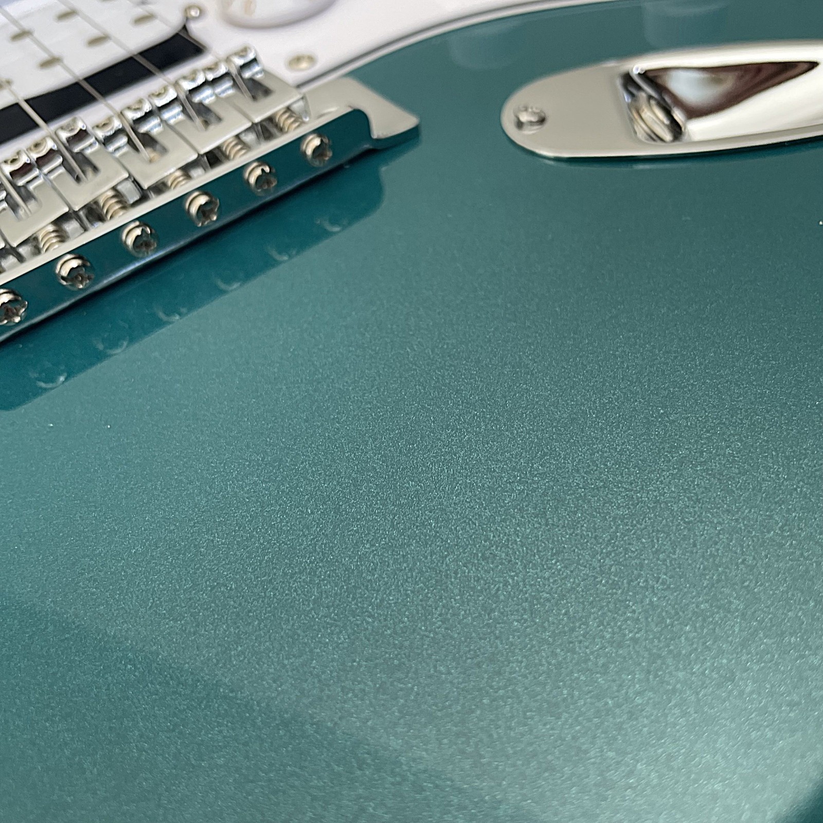 Full-Size Seafoam Blue Sparkle Electric Guitar Starter Package with 5-Watt Amp