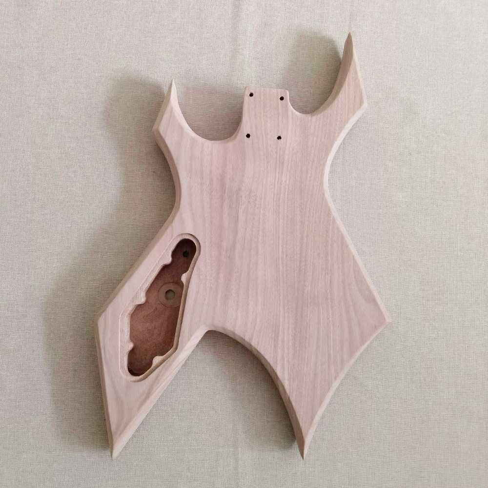 DIY Warlock Prophecy Electric Guitar Unfinished Kit Rosewood FB Mahogany Body