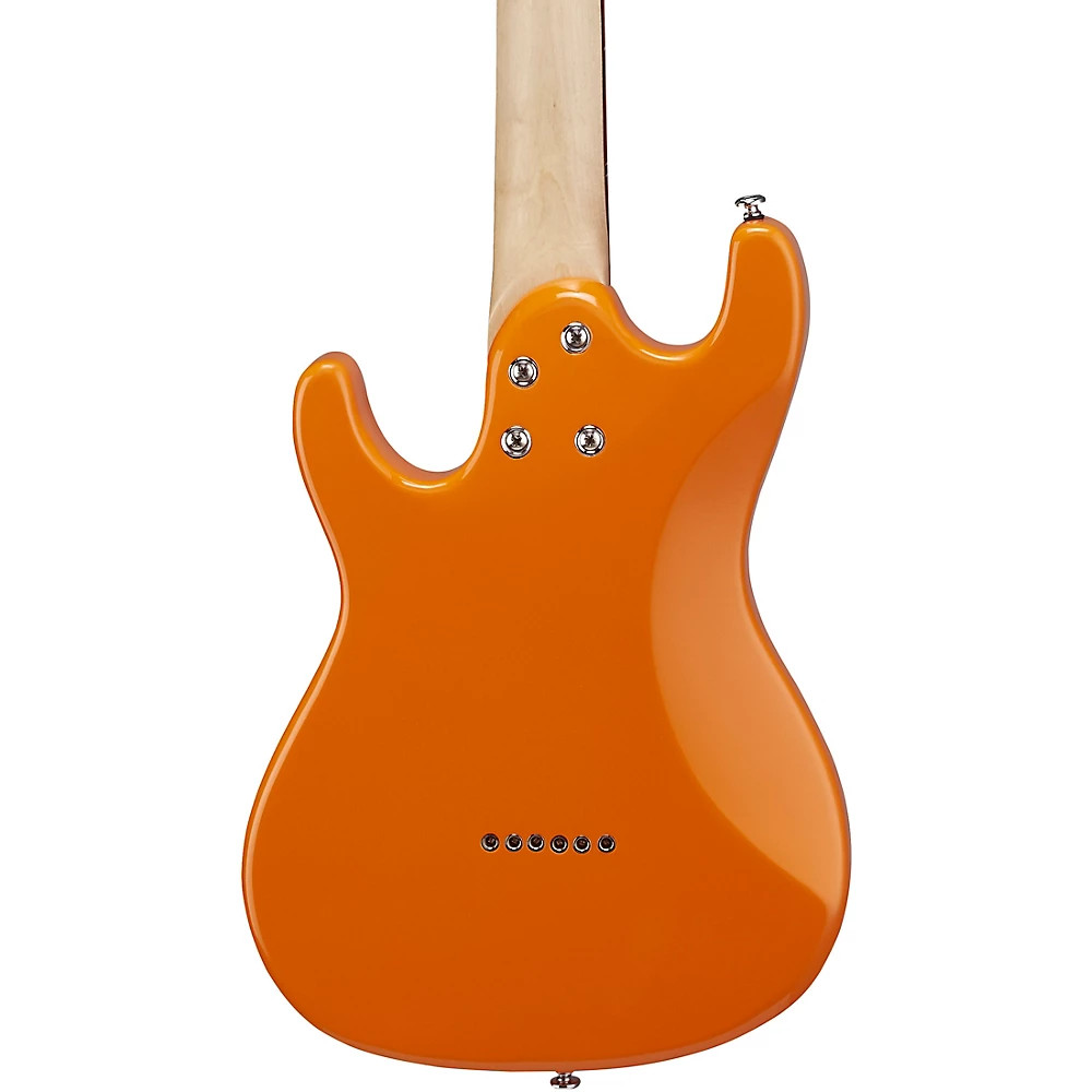 Mitchell TD100 Short-Scale Electric Guitar Orange 3-Ply White Pickguard