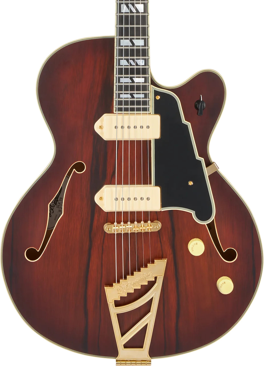 D’Angelico Deluxe 59 Hollowbody Electric Guitar – Satin Brown Burst