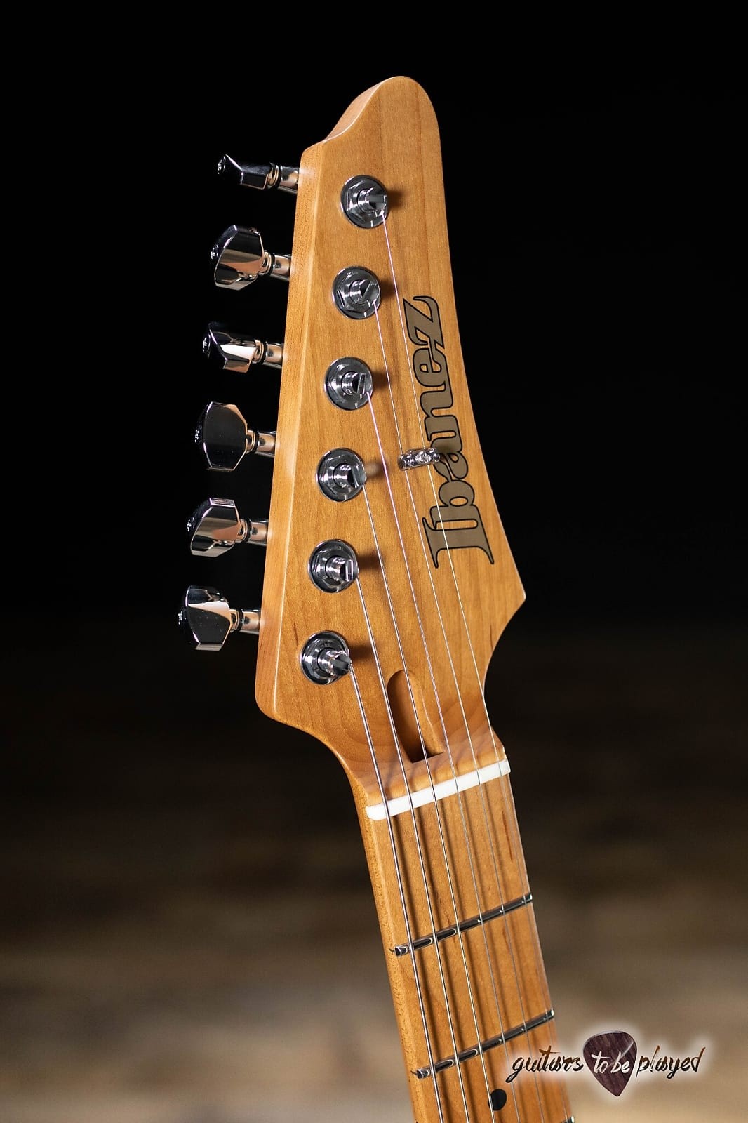 Ibanez AZ2402 Prestige HH Roasted Maple Neck Guitar w/ Case – Gray Metallic